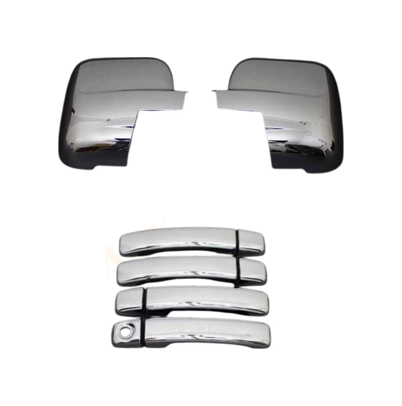 Renault Trafic 2014-2021 Araca Özel Krom Ayna Kapağı + Kapı Kol Krom Set Paslanmaz Abs