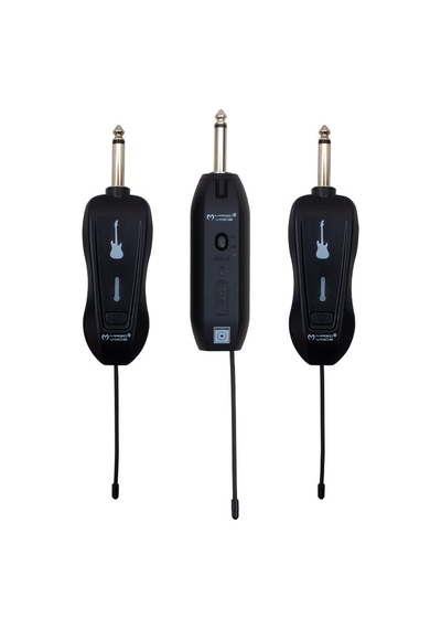 Magicvoice Gitar Tip Kablosuz Enstrüman Mikrofonu Üçlü Set Kablosuz Mikrofon 6.3 Mm Jack Girişli 30 Mt. Çekim Mesafe