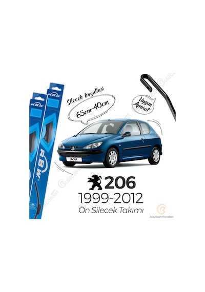 Peugeot 206 Muz Silecek Takımı (1999-2012) RBW