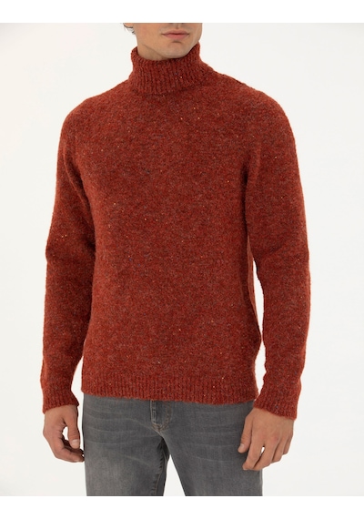 Pierre Cardin Erkek Kiremit Kazak /triko 50278103-vr031 Kiremit