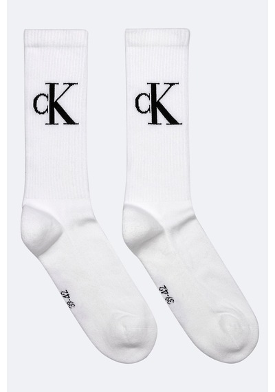 Calvin Klein Jeans Organik Cotton 2 Pack Sock White Pamuklu Patik Bilek Çorap 2 Li Pkt Beyaz
