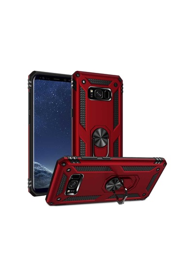 Galaxy S8 Plus Kilif Zore Vega Yüzüklü Standli Zirh Kilif 556703770