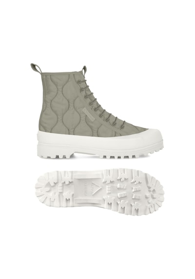 Superga 2644 Alpina Quilted Nylon Kadın Yeşil Bilekli Sneaker Yeşil-52