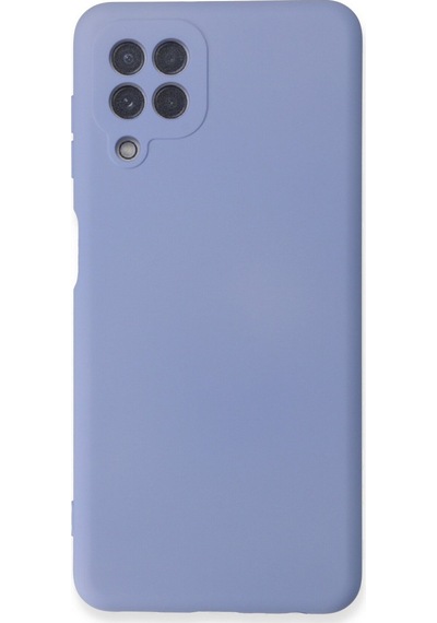 Samsung Galaxy Uyumlu , A22 Kılıf Nano İçi Kadife Silikon - Lila