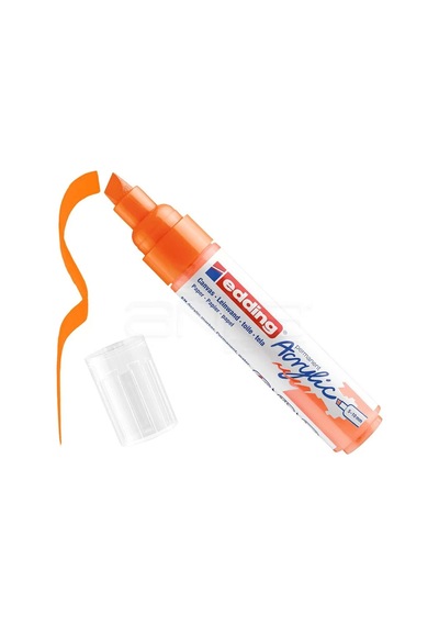 Edding 5000 Akrilik Marker Kalem 5-10mm Kesik Uç 066 Fosforlu Turuncu