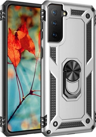 Galaxy S21 Plus Kılıf Zore Vega Kapak Gri