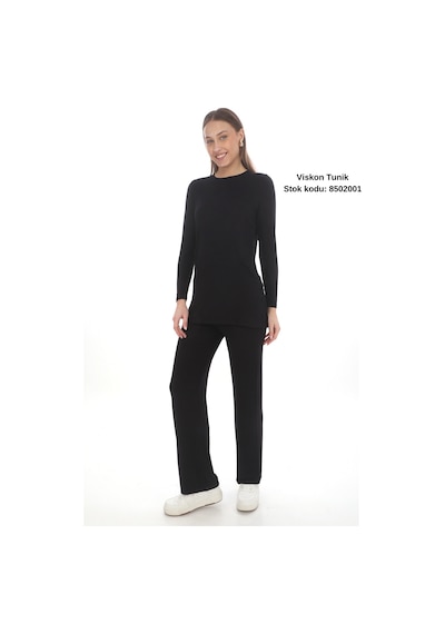 Penyebizden Extra Yumuşak Uzun Viskon Pantolon Home&outdoor-siyah