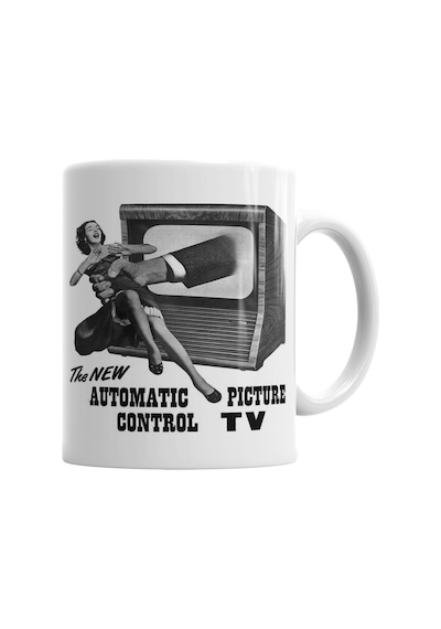 Tv Control Kupa Bardak Porselen Karışık