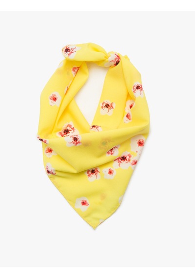 Koton Desenli Bandana Sarı 6yak57003aa Sarı