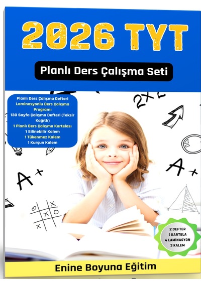 TYT Planlı Ders Çalışma Defteri 200  Sayfa