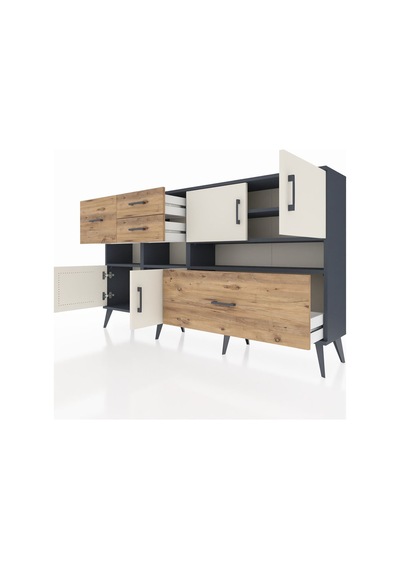 Arges Konsol 5 Raflı 4 Çekmeceli 4 Kapaklı 176x30x99 Antrasit-aytaşı/çam Aytası/atlas Çam - Antrasıt Arges Konsol 5 Raflı 4 Çekmeceli 4 Kapaklı 176x30x99 Antrasit-aytaşı/çam Aytası/atlas Çam - Antrasıt