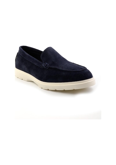 Bambi Lacivert Leather Erkek Loafer Ayakkabı E01087112702 Lacivert