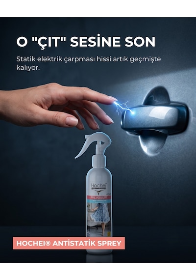 Toptancı Paketi Hochei Antistatik Sprey - Tekstil Ürünleri İçin 250 Ml X 24 Adet 24'lü Set