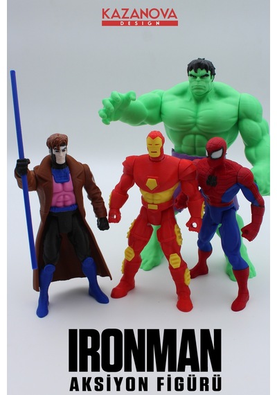 Kazanova Design Iron Man Aksiyon Figürü 14 Cm Marvel Masaüstü Dekoratif Hediyelik