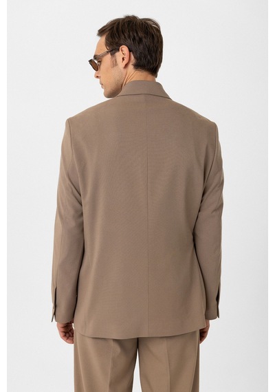 Antioch Kuşaklı Relax Fit Erkek Blazer Ceket Vizon Antioch Kuşaklı Relax Fit Erkek Blazer Ceket Vizon