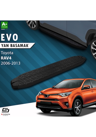 S-dizayn Toyota Rav 4 3 Evo Siyah Yan Basamak 163 Cm 2006-2013