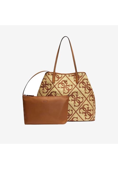 Guess Kadın Vegan Kirsten Tote Omuz Çantası Hwwl9743240 Kahverengi