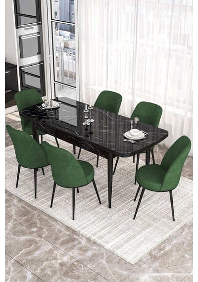 Canisa Concept Kor Serisi 70x114 Açılabilir Mutfak Masası Takımı Siyah Mermer Desen Masa 6 Haki Yeşil Sandalye Masa Siyah Mermer Sandalyeler Haki Canisa Concept Kor Serisi 70x114 Açılabilir Mutfak Masası Takımı Siyah Mermer Desen Masa 6 Haki Yeşil Sandalye Masa Siyah Mermer Sandalyeler Haki