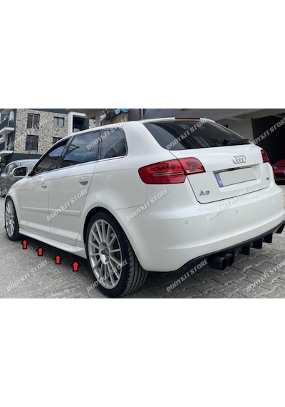 Audi A3 8p Aero Yan Marşpiyel Seti Sağ-sol 2004-2012 Sportback 5 Kapı Uyumlu