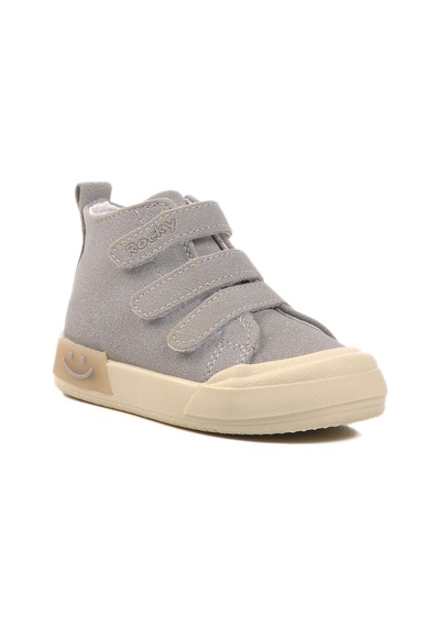 Gri Cırtlı Unisex Çocuk Spor Ayakkabı 34 B Gri
