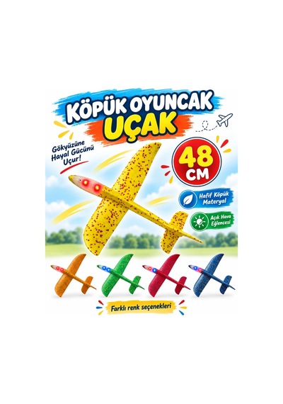 2196 Eva Uçak Siyah Başlık 48 Cm Adet Fiyatdır