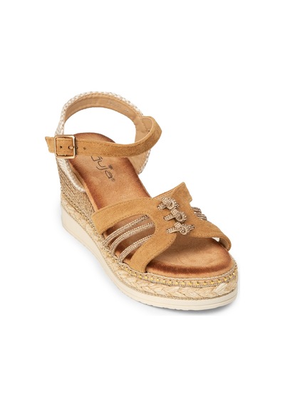 Deery Kadın Taba Renk Wedge Sandalet - 26231ztbac01