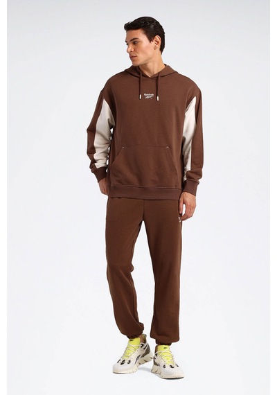 Reebok Sweatshirt Erkek Kahverengi Palona Hoodıe Kahverengi-ekru