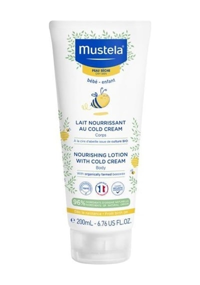 Mustela Cold Cream Ve Organik Balmumu İçeren Kuru Ciltler İçin Besleyici Bebek Losyonu 200 Ml