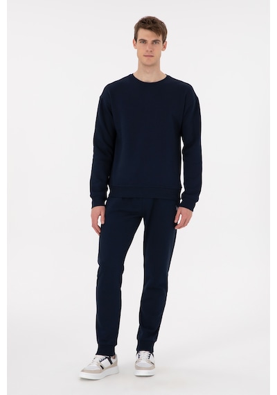 U.S. Polo Assn. Erkek Comfort Fit Bisiklet Yaka Lacivert Sweatshirt 50293438-VR033