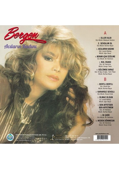Bergen Acıların Kadını Renkli Plak, Avrupa Baskı, Mor Vinil Lp