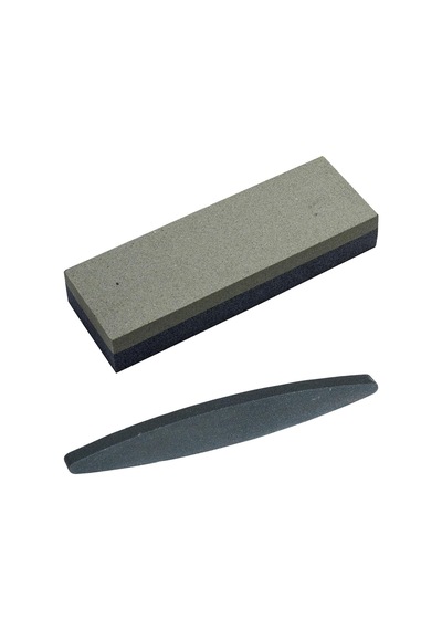 İkili Bileme Taşı Seti Kalın Dikdörtgen 200x50x25 Mm & İnce Oval Tırpan Bileme Taşı 229