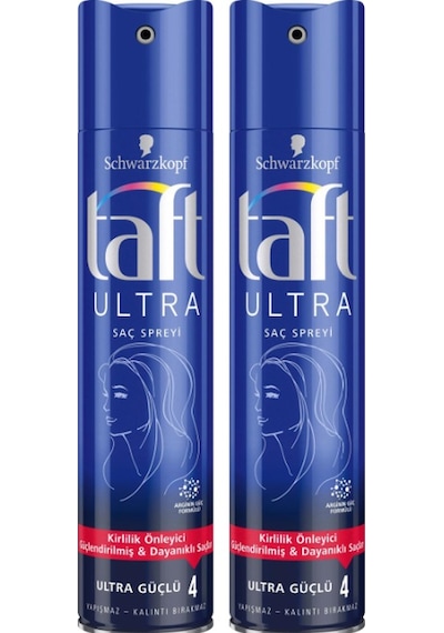 Taft Ultra Güçlü Saç Spreyi 2 x 250 ML