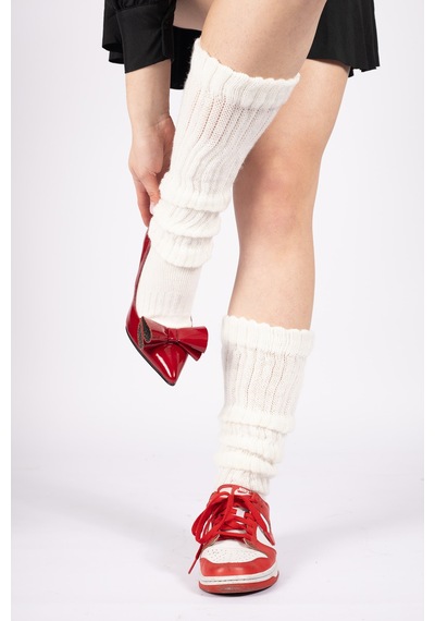 Socks Slouch 3 Çift Kadın Tozluk Dizüstü Dizaltı Kışlık Yünlü Kalın Yumuşak Çizme Bot Çorap Çok Renkli