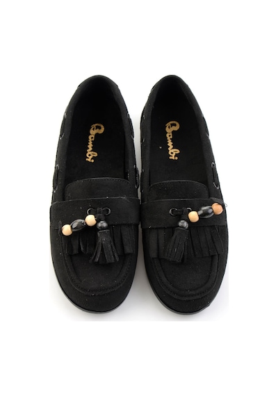 Bambi Siyah Kadın Loafer Ayakkabı K01566004972 Siyah