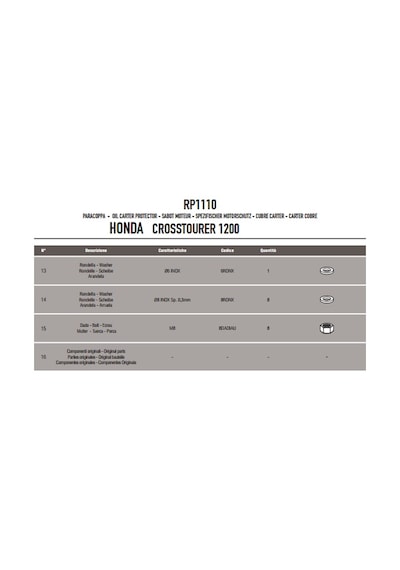 Givi Rp1110 Honda Vfr 1200X Crosstourer 12-19 Karter Koruma