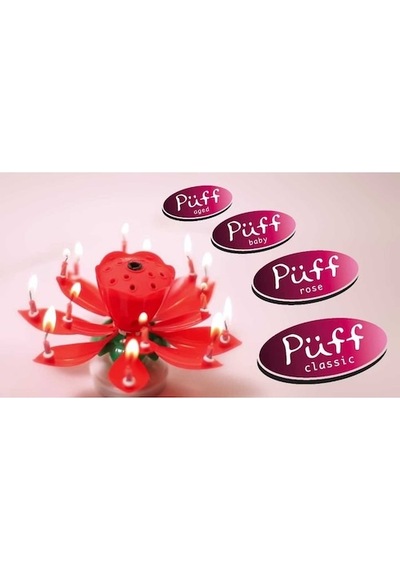 Püff Mumları Sihirli Müzikli Pasta Mumu