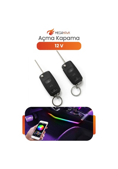 12v Uzaktan Kumandalı Açma Kapama Modülü Universal Araç Kontrol Sistemi Seti T-118