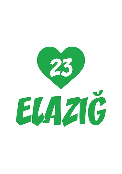 Kalpli 23 Elazığ Araba Sticker 17x17 Cm Yeşil