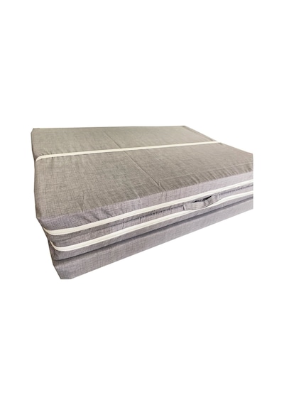Katlanır Yer Yatağı Sünger Yatak Gri Kırçıllı 80x180 Cm-6 Cm Tek Kişilik