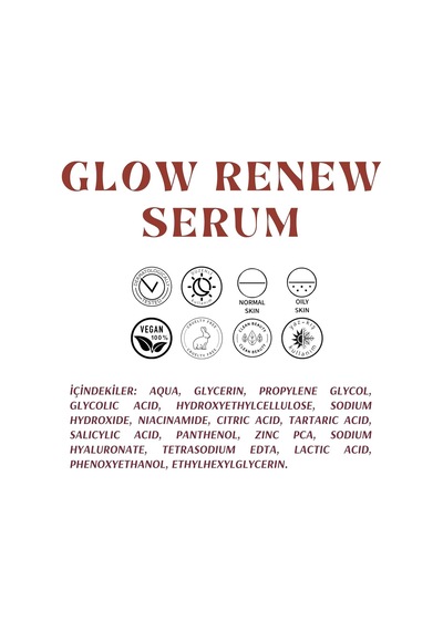 Aha-bha & Niasinamid & Çinko Içeren Yenileyici Serum - Glow Renew Serum