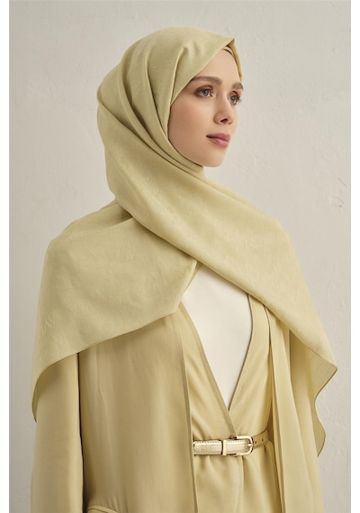Armine Pamora Dama Çerçeve Şal 2 51 Sarı