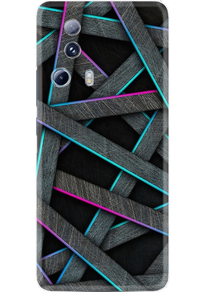 Xiaomi 13 Lite Kılıf Silikon Desen Özel Seri Gri Zigzag 1706