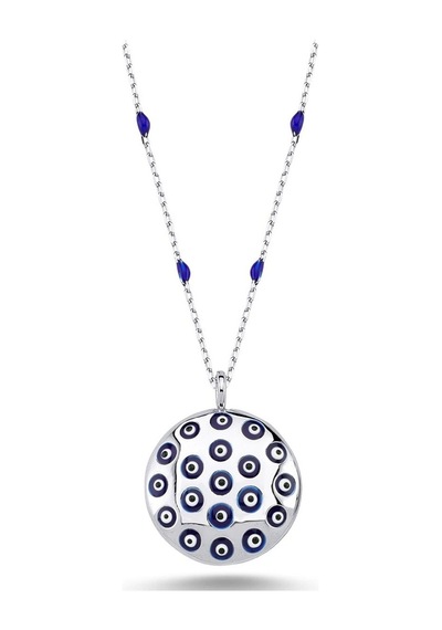 Nazar Boncuklu Enamel Kolye (498185259)