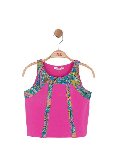 Kız Çocuk Boho Bluz Nk-31342 Fuşya