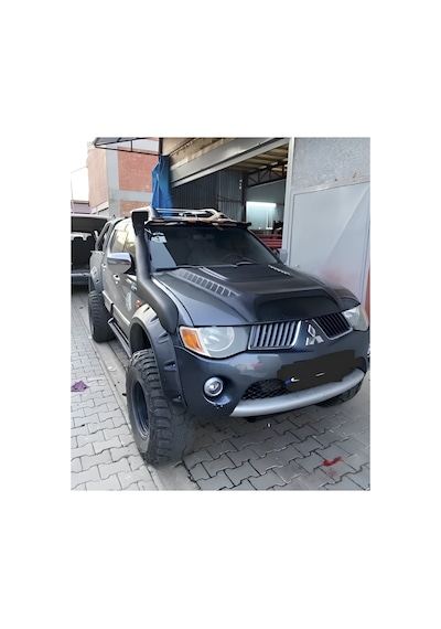 Mitsubishi L200 2007-2014 Dakar Dodik Seti Mat Siyah Vida Görünümlü Çamurluk Dodik Fender Flare
