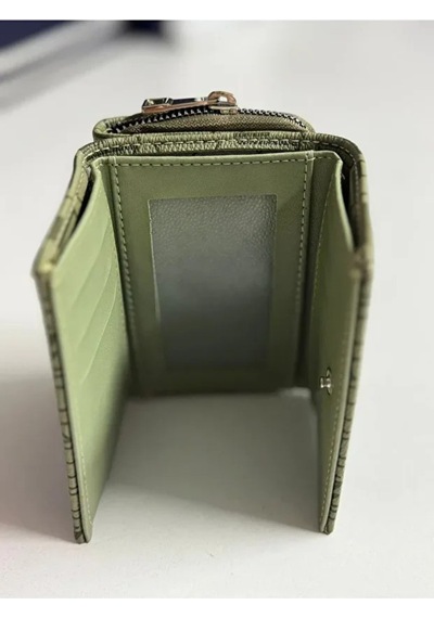 Just Polo Kadın 6 Kart 1 Kimlik Bölmeli Çıtçıt Ve Furmuarlı Şık Cüzdan Shopper Yeşil