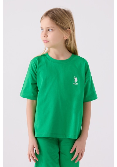 U.S. Polo Assn. U.s. Polo Assn Kız Çocuk Yeşil Bermuda Takım Yeşil