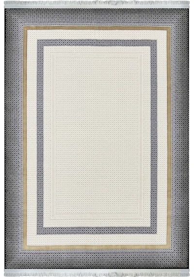 Woolen Halı Pera Akrilik Halı 4501 Grı Renkli