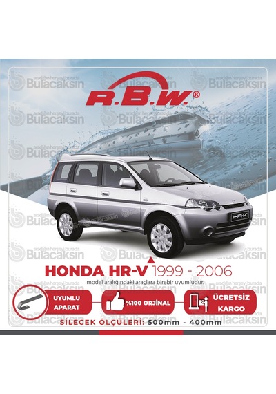 Rbw Honda Hr-V 1999 - 2006 Ön Muz Silecek Takımı