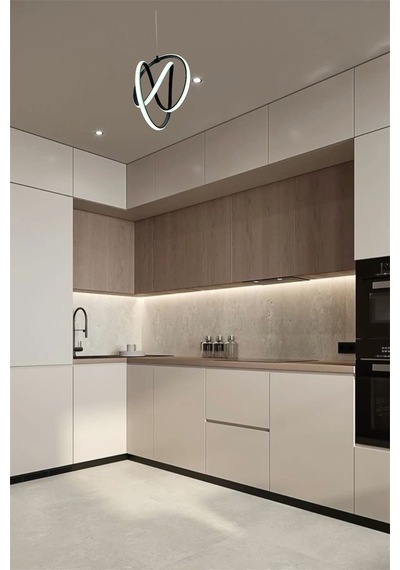 Ey Shop Siyah Venüs 3 Renk Led Beyaz&sarı&günışığı Avize Siyah